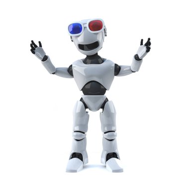 3d Robot bir 3d film zevk