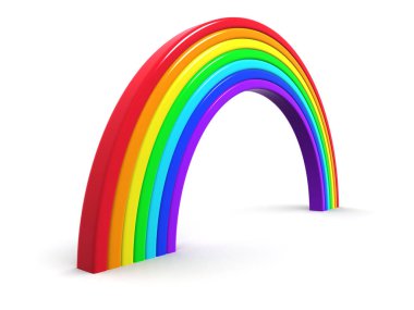 3d Plastik gökkuşağı