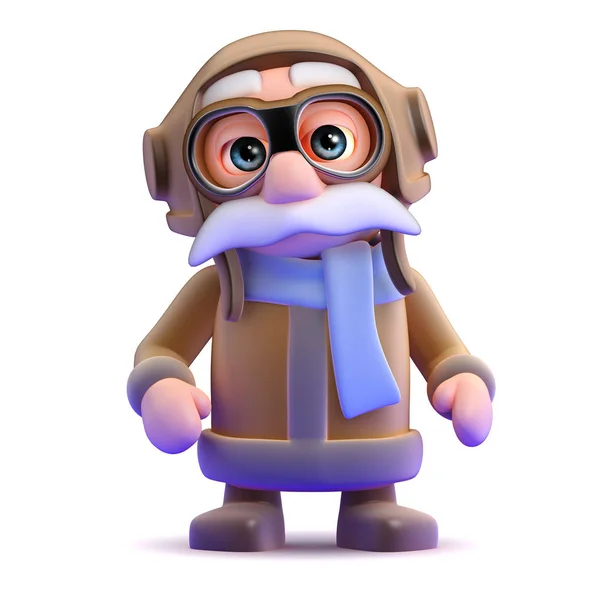 3d Eski havayolu pilotu