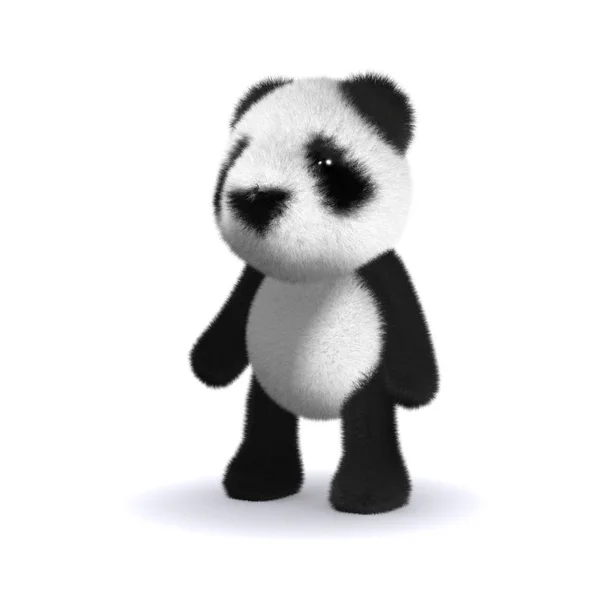 3D baby Panda Bear — Stockfoto