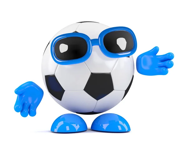 3D piłki nożnej gesty — Zdjęcie stockowe