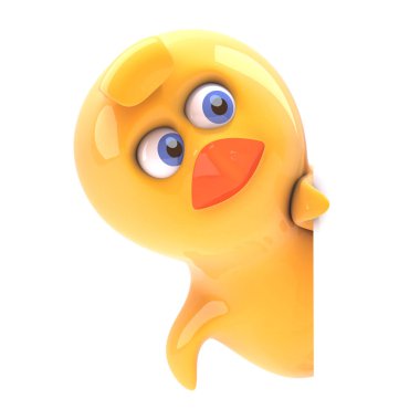 Boş alanın arkasındaki piliç