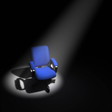 Spot ışıklarında 3d Ofis sandalyesi