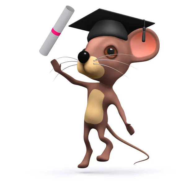 3d mouse graduados ! — Fotografia de Stock