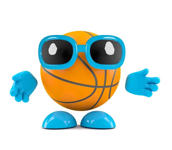 3d personaje de baloncesto — Foto de Stock