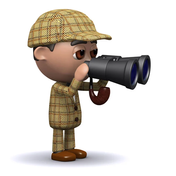 3D Sherlock verrekijker — Stockfoto