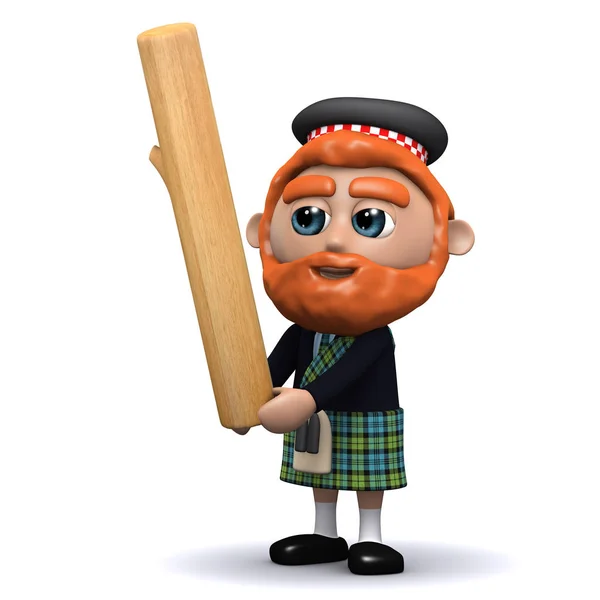 3d İskoç caber atar