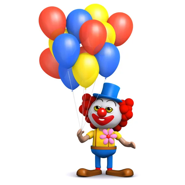 Globos de payaso 3d — Foto de Stock