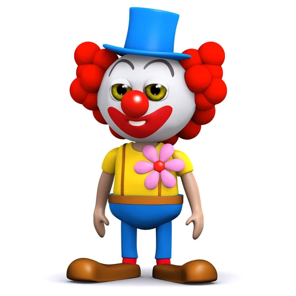 3D-clown — Stockfoto