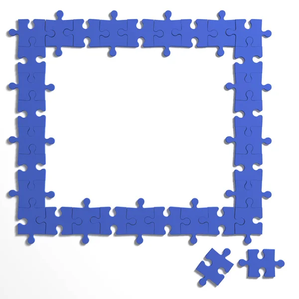 3d puzzle frame — Foto Stock