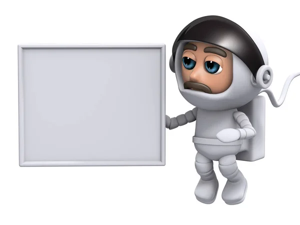 3d Astronaut banner — Stock Photo, Image