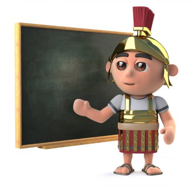 3d Roma askeri kara tahtada öğretir