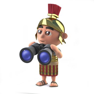 Dürbün kullanarak 3D Roma asker