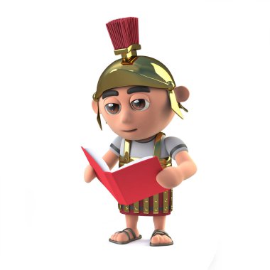 3d Romalı asker bir kitap okuma