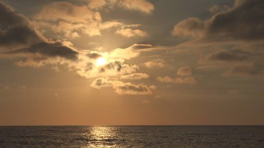 Sunset Beach, sahil, okyanus Sundown yaz, Twilight deniz manzarası, Sunrise