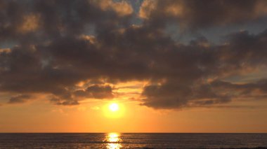 Sunset Beach, sahil, okyanus Sundown yaz, Twilight deniz manzarası, Sunrise
