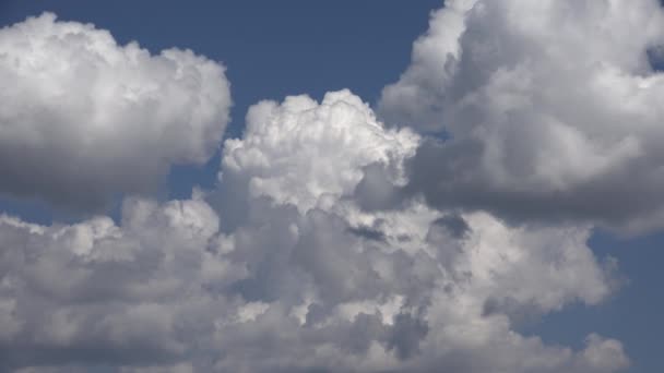 延时在天空 下雨的视野 时间推移的戏剧性的暴风雨云 — 图库视频影像