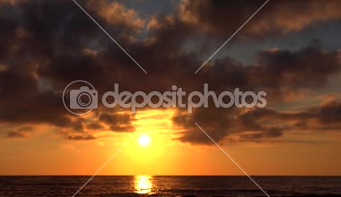 Sunset Beach Timelapse, sahil, okyanus manzarası, yaz aylarında güneş batmadan Sunrise