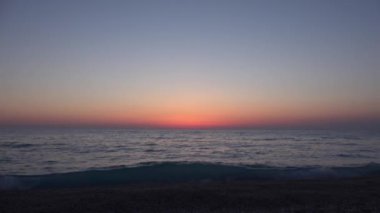 Sunset Beach, sahil, okyanus Sundown yaz, Twilight deniz manzarası, Sunrise