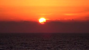 Sunset Beach Timelapse, sahil, okyanus manzarası, yaz aylarında güneş batmadan Sunrise