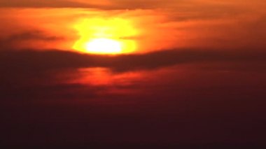 Sunset Beach Timelapse, sahil, okyanus manzarası, yaz aylarında güneş batmadan Sunrise