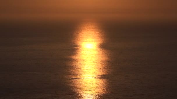 Sunset Beach Sunrise Seashore Ocean Sundown Summer Light Seascape — стоковое видео