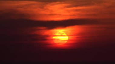 Sunset Beach Timelapse, sahil, okyanus manzarası, yaz aylarında güneş batmadan Sunrise