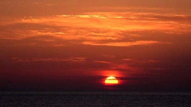 Sunset Beach, sahil, okyanus Sundown yaz, Twilight deniz manzarası, Sunrise