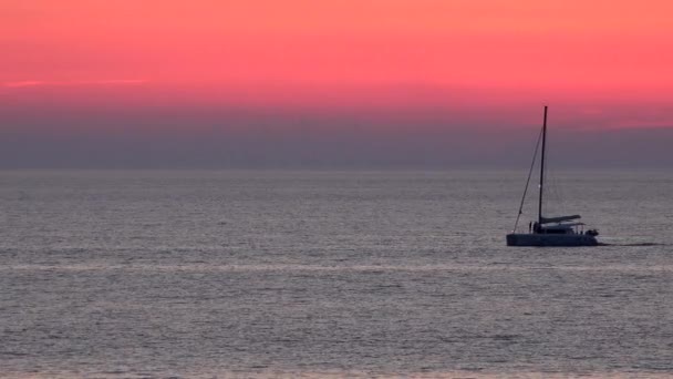 Cruise Yelken Deniz Gezisi Tekne Gemi Seyahat Tropikal Ada Beach İnsanlar — Stok video