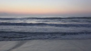 Sunset Beach, sahil, okyanus Sundown yaz, Twilight deniz manzarası, Sunrise