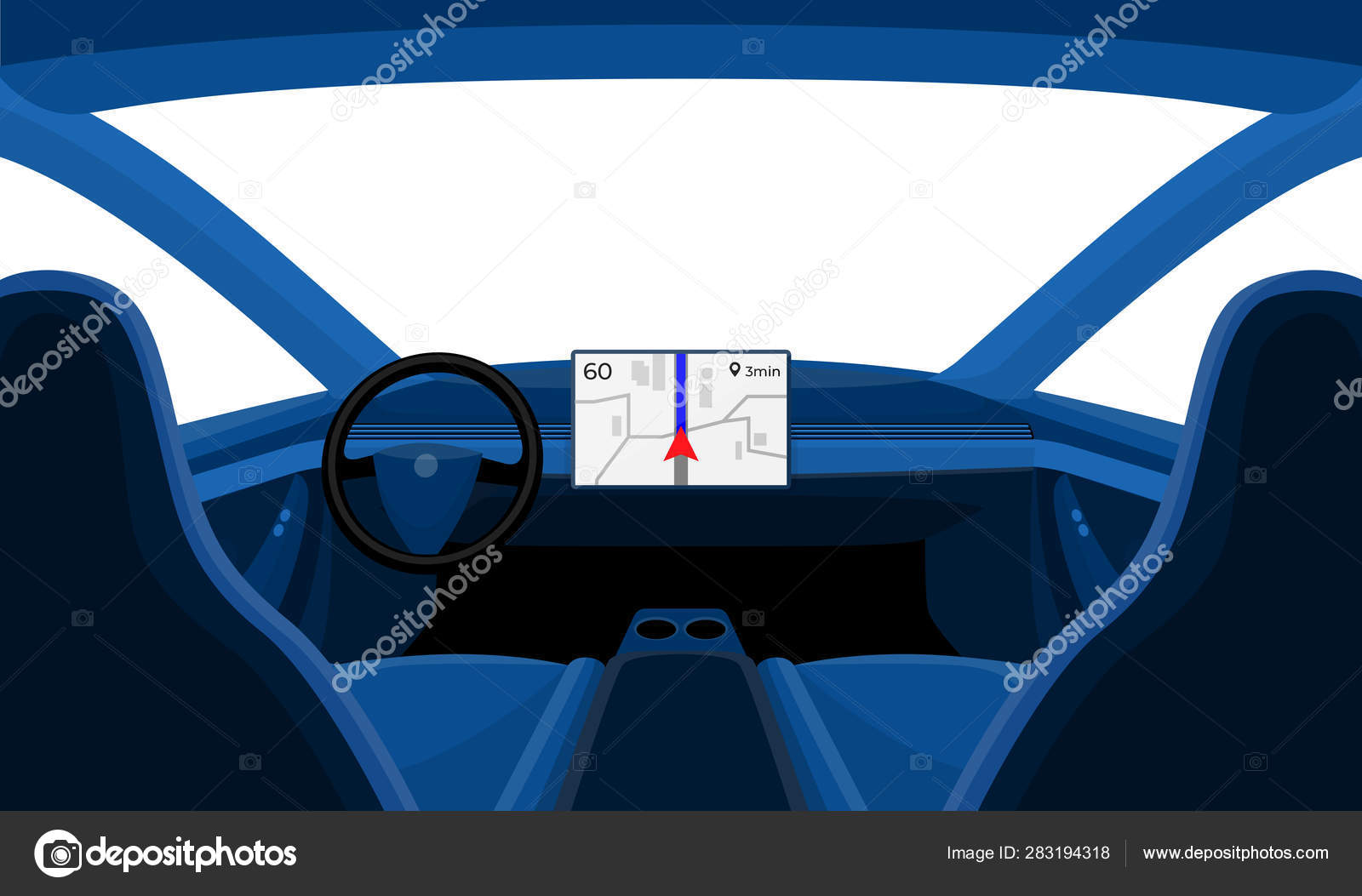 Isolated Inside Car Interior Front Dashboard View Outside Window Stock Vector Image by ©petovarga #283194318 Isolated Inside Car Interior Front Dashboard View Outside Window Stock Vector Image by ©petovarga #283194318