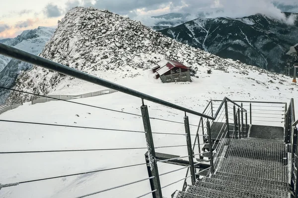 Paysage Hivernal Sur Domaine Skiable Jasna République Slovaque — Photo