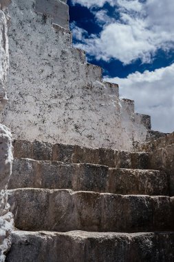 Leh şehrindeki kutsal Budist Maitreya Tapınağı Hompa 'da 