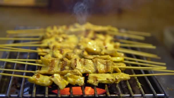 Moo Tae Comida Tradicional Tailandesa Carne Cerdo Fermentada Con Curry — Vídeo de stock