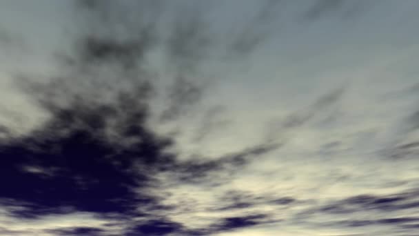 Wolk Time Lapse Beweging Afbeelding — Stockvideo