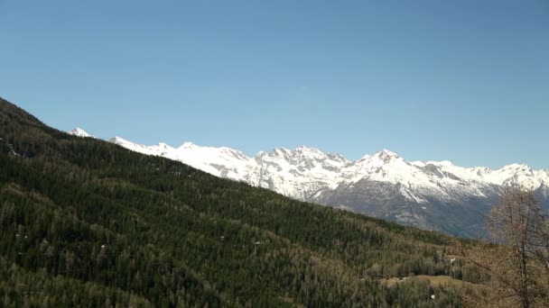 Los Alpes Tiro Estático — Vídeo de stock