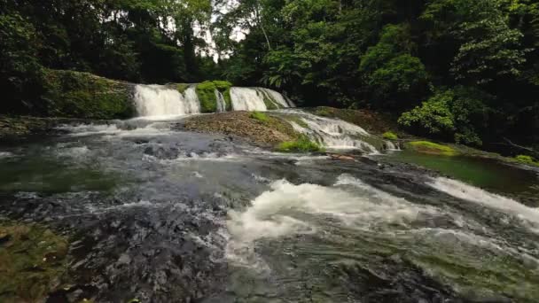 Waterval Aan Een Rivier — Stockvideo