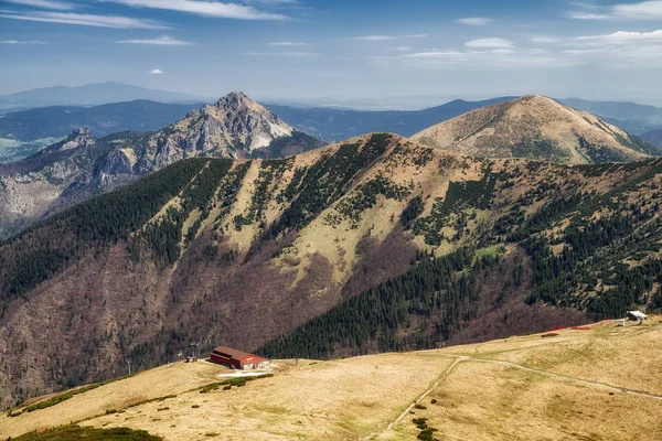Hill Rozsutec Och Stoh Mala Fatra National Park Slovakien Bergslandskap — Stockfoto