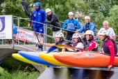 Liptovský Mikuláš, Slovensko - Jun 24: Extreme slalomu na Mistrovství světa Icf první kolo 24 červen 2018 v Liptovském Mikuláši