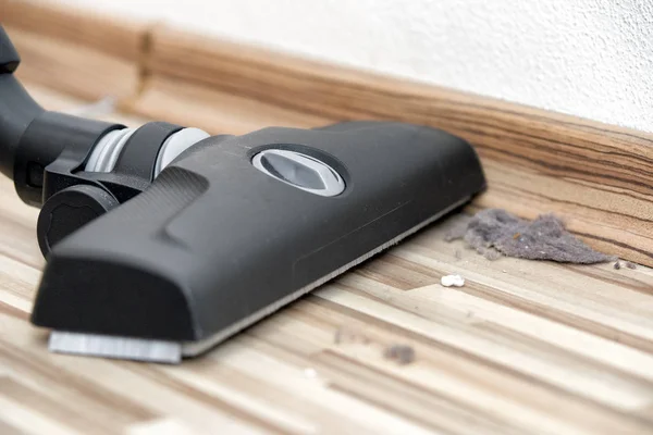 Vacuum Cleaning Concept Dirt Floor — Stock Photo, Image