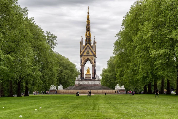 Londýn Velká Británie Května Albertův Památník Zahradách Kensigton Května 2018 — Stock fotografie