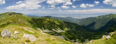 Panoramik manzara - düşük Tatras dağlar, Slovakya