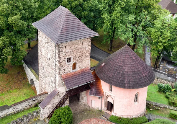 スロバキア 北タワーのクレムニツァ町城 — ストック写真