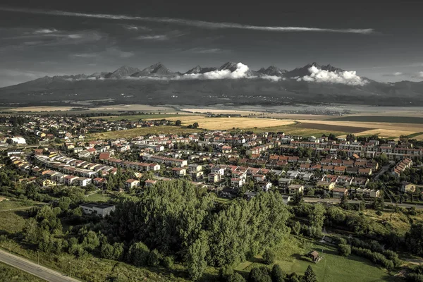 Hautes Tatras Montagnes Ville Poprad Slovaquie — Photo