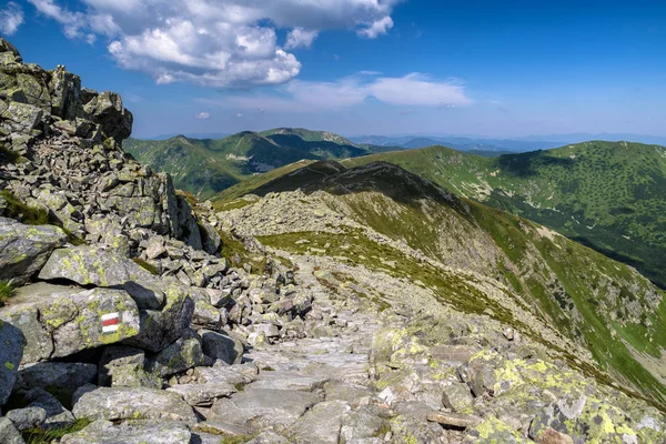 Слід Гори Низькі Татри Словаччина Літній Пейзаж — стокове фото