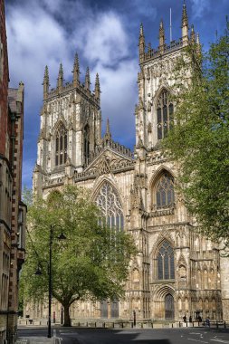 York, İngiltere - 15 Mayıs: Katedrali York minster kent merkezinde 15 Mayıs 2018 York çağırdı