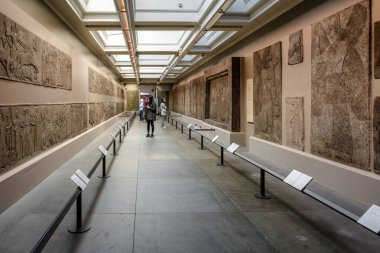 London, Büyük Britanya - 15 Mayıs: sümer sergi Londra İngiliz Müzesi 15 Mayıs 2018'de