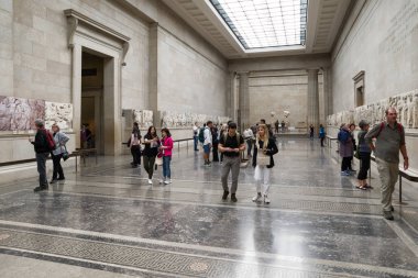 London, Büyük Britanya - Mayıs 15: Antik Roma İngiliz Müzesi'nde 15 Mayıs 2018 Londra'da sergiler