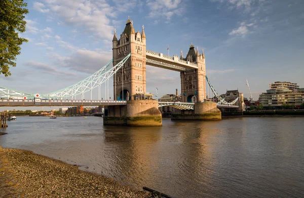 Tower Bridge Rzeka Thames Londyn Wielka Brytania — Zdjęcie stockowe