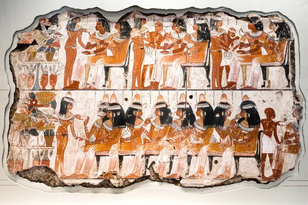 Londýn Velká Británie Května Starověké Egyptské Malby Britské Muzeum Května — Stock fotografie